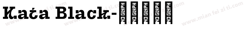 Kata Black字体转换